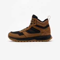 Second Life - Buty turystyczne męskie Quechua NH500 skóra - Stan Doskonały. Brązowe buty turystyczne QUECHUA, na zimę, bez wzorów, ze skóry, bez zapięcia, trekkingowe. Za 169.99 zł.