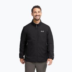 Kurtka ocieplana męska Jack Wolfskin Trail Light Ins 2IN1. Czarne kurtki Jack Wolfskin, m, bez wzorów, bez kaptura. Za 629.99 zł.