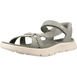 Sandały SKECHERS SLIP-INS GO WALK FLEX Zielony. Zielone sandały Skechers, z materiału, bez zapięcia. Za 284.99 zł.