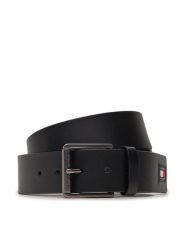 Tommy Jeans Pasek Męski Tjm Flag Leather 4.0 AM0AM12340 Czarny. Czarne paski Tommy Jeans, bez wzorów, z jeansu. Za 139.99 zł.