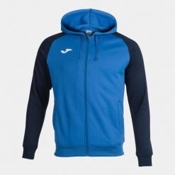 Bluza do piłki nożnej męska Joma Academy IV. Niebieskie bluzy Joma, l, bez wzorów, bez kaptura. Za 180.00 zł.