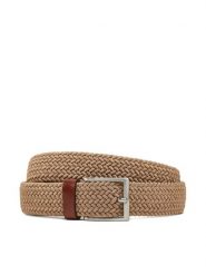 Guess Pasek Męski BMSOFW P5235 Beżowy. Brązowe paski Guess, z aplikacjami, z materiału. Za 199.99 zł.