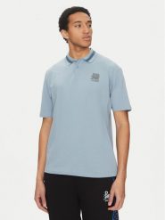 HUGO Polo Dodac_RB 50542748 Niebieski Regular Fit. Niebieskie koszulki polo Hugo, l, bez wzorów, z bawełny, bez kołnierzyka, bez ramiączek. Za 299.99 zł.