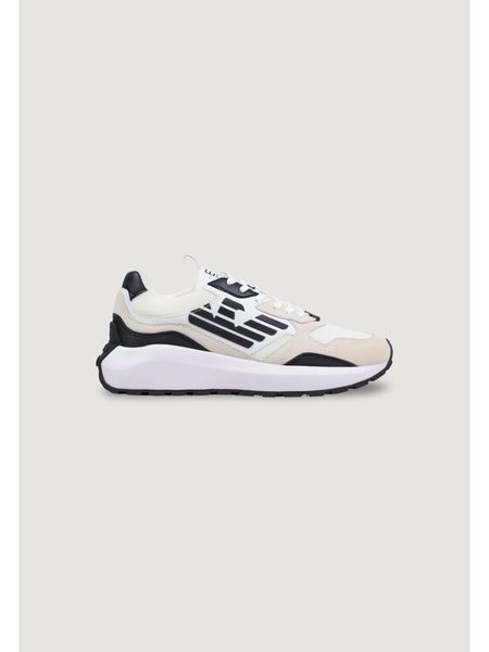 EA7 Emporio Armani Sneakersy 7X000657 AF23110 MZ021 Biały. Białe buty sportowe casual EA7 Emporio Armani, bez wzorów, z materiału, bez zapięcia. Za 653.99 zł.