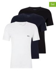 Hugo Boss Underwear Koszulki (3 szt.) w kolorze białym, granatowym i czarnym rozmiar: XXL. Białe bezrękawniki Hugo Boss Underwear, xxl, bez wzorów, bez kołnierzyka, bez ramiączek. Za 145.94 zł.