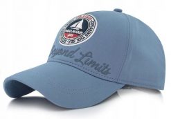 Bawełniana Bejsbolówka (Czapka z Daszkiem) - Pako Jeans - Print z Żaglówką, Niebieska. Niebieskie czapki z daszkiem Pako Jeans, bez wzorów, z bawełny. Za 55.00 zł.