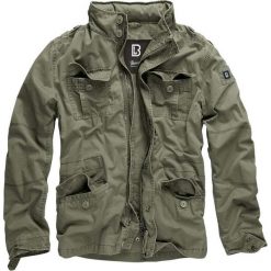 Kurtka myśliwska męska Brandit M65 Britannia Olive. Zielone kurtki Brandit, m, bez wzorów, bez kaptura. Za 355.95 zł.