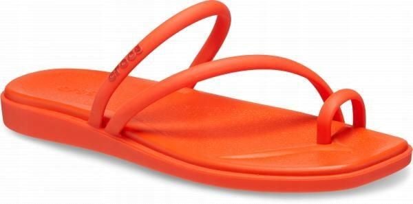 Klapki Dla Dorosłych Crocs Miami Toe Loop. Białe klapki Crocs, z materiału. Za 199.99 zł.