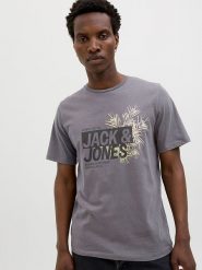 Jack & Jones Koszulka "Jaxon" w kolorze szarym rozmiar: XL. Szare bezrękawniki Jack & Jones, xl, bez wzorów, z bawełny, bez kołnierzyka, bez ramiączek. Za 56.93 zł.