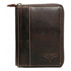 Portfel męski skórzany Buffalo Wild N4Z-HP-F brązowe. Brązowe portfele BUFFALO WILD, bez wzorów, ze skóry. Za 79.99 zł.