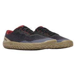 Buty do biegania Merrell Vapor Glove 7 Sable/Rose. Czarne buty turystyczne Merrell, bez wzorów, z gumy, bez zapięcia, do biegania. Za 539.50 zł.