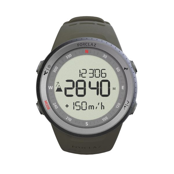 Zegarek górski Forclaz MW900. Niebieskie, cyfrowe zegarki FORCLAZ, metalowe. Za 269.99 zł.