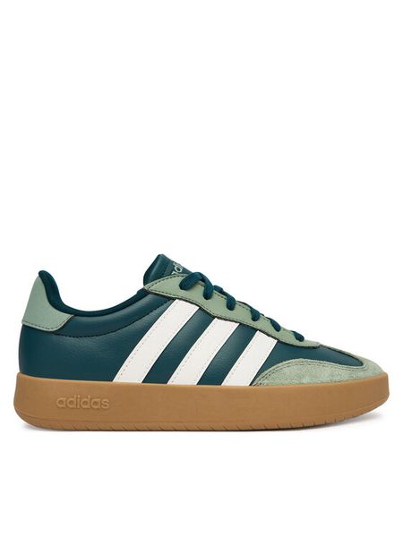 Adidas Sneakersy Barreda JP5926 Zielony. Zielone buty sportowe casual Adidas, bez wzorów, ze skóry, bez zapięcia. Za 192.99 zł.