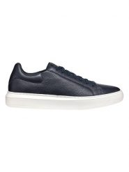 Geox Skórzane sneakersy "Deiven" w kolorze granatowym rozmiar: 44. Niebieskie buty sportowe casual Geox, bez wzorów, bez zapięcia. Za 235.50 zł.