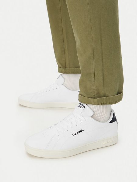 Reebok Sneakersy CEO-COURT CLEAN 100275947 Biały. Białe buty sportowe casual Reebok, bez wzorów, ze skóry, bez zapięcia. Za 199.99 zł.