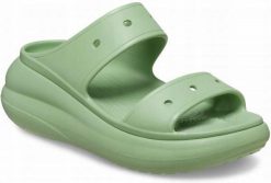 Klapki Dla Dorosłych Crocs Classic Crush. Zielone klapki Crocs, z materiału. Za 167.99 zł.