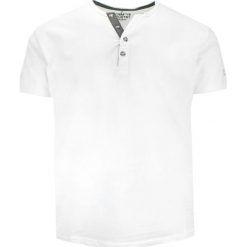 T-shirt Bawełniany z Guzikami przy Kołnierzyku, Biały bez Nadruku, Krótki Rękaw -PAKO JEANS. Białe bluzki z długim rękawem Pako Jeans, l, bez wzorów, z bawełny, bez kołnierzyka, bez ramiączek. Za 89.00 zł.