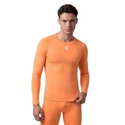 Męska sportowa podkoszulka Siroko Blayer Orange M. Brązowe podkoszulki SIROKO, m, bez wzorów, z materiału, bez ramiączek. Za 124.00 zł.