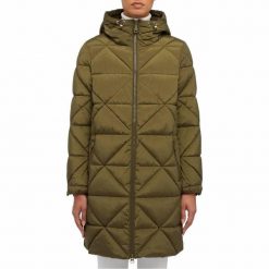 Kurtka GEOX W ALLENIE Zielony. Zielone kurtki Geox, m, bez wzorów, z tkaniny, bez kaptura. Za 785.99 zł.