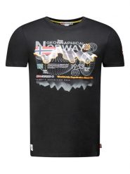 Geographical Norway Koszulka "J-Vibe" w kolorze czarnym rozmiar: XL. Czarne bezrękawniki Geographical Norway, xl, bez wzorów, z bawełny, bez kołnierzyka, bez ramiączek. Za 59.95 zł.