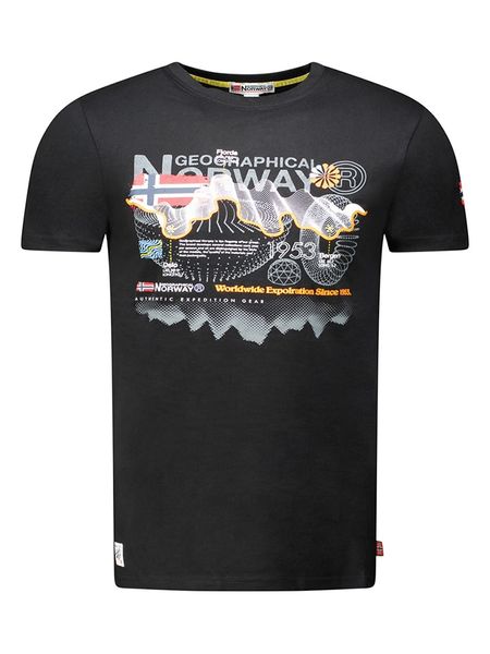 Geographical Norway Koszulka "J-Vibe" w kolorze czarnym rozmiar: S. Czarne bezrękawniki Geographical Norway, s, bez wzorów, z bawełny, bez kołnierzyka, bez ramiączek. Za 93.07 zł.