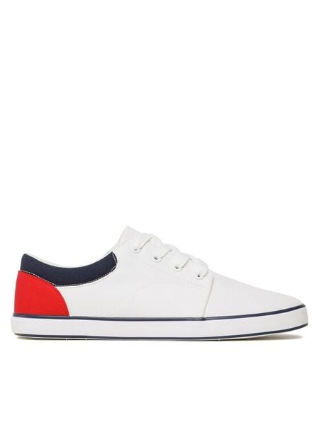 Lanetti Tenisówki MS20347-11 Biały. Białe trampki Lanetti, m, bez wzorów, bez zapięcia. Za 59.99 zł.