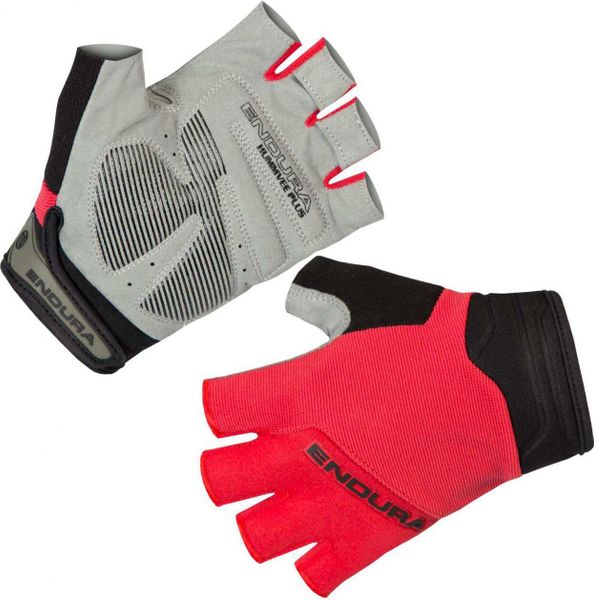 Endura Hummvee Plus Mitt II Flame Red - rękawiczki rowerowe krótkie. Białe rękawiczki ENDURA, bez wzorów, z materiału. Za 228.00 zł.