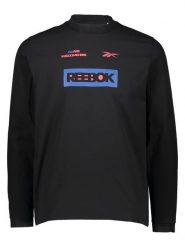 Reebok Koszulka "TS Graphene" w kolorze czarnym rozmiar: M. Czarne bluzy Reebok, m, bez wzorów, bez kołnierzyka, bez ramiączek. Za 117.99 zł.