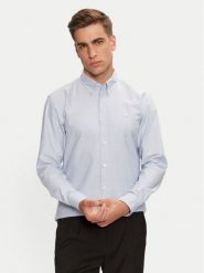 Boss Koszula H-Roan 50520265 Błękitny Slim Fit. Niebieskie koszule Boss, l, bez wzorów, z bawełny, bez kołnierzyka, bez ramiączek. Za 339.99 zł.