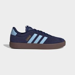 Sneakersy męskie ADIDAS VL Court 3.0. Niebieskie buty sportowe casual Adidas, bez wzorów, z kauczuku, bez zapięcia. Za 319.99 zł.