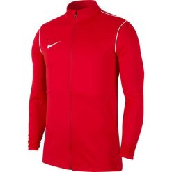 Nike Dry Park 20 TRK JKT K Juniorska bluza z zamkiem, 100% poliester. Czerwone bluzy Nike, bez wzorów, z materiału, bez kaptura. Za 140.77 zł.