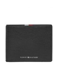 Tommy Hilfiger Portfel Th Corp Mini Cc Wallet AM0AM13739 Czarny. Czarne portfele Tommy Hilfiger, bez wzorów, ze skóry. Za 189.99 zł.