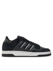 Adidas Sneakersy RAPID COURT LOW JP5247 Czarny. Czarne buty sportowe casual Adidas, bez wzorów, ze skóry, bez zapięcia. Za 279.99 zł.