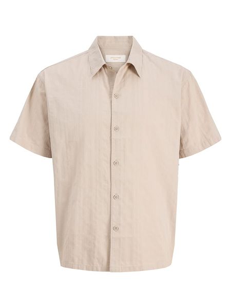 Jack & Jones Koszula "Riviera" w kolorze beżowym rozmiar: M. Brązowe koszule Jack & Jones, m, bez wzorów, z bawełny, bez kołnierzyka, bez ramiączek. Za 88.64 zł.