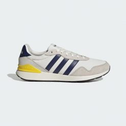 Buty Run 60s 4.0. Białe buty do biegania Adidas, bez wzorów, bez zapięcia, trekkingowe. Za 259.00 zł.