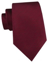 Męski Krawat Alties - Bordowy z Delikatną Fakturą Tkaniny. Czerwone krawaty i muchy Alties, bez wzorów, z tkaniny. Za 55.00 zł.