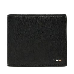 Duży Portfel Męski BOSS. Czarne portfele Boss, bez wzorów. Za 429.99 zł.