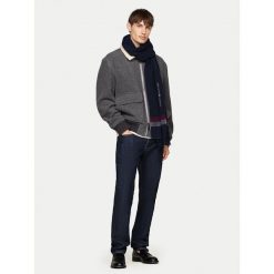 Szalik Tommy Hilfiger. Niebieskie szaliki Tommy Hilfiger, bez wzorów. Za 329.99 zł.