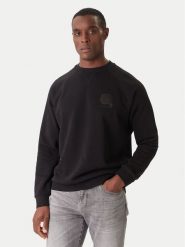 KARL LAGERFELD Bluza 705010 554910 Czarny Regular Fit. Czarne bluzy KARL LAGERFELD, m, bez wzorów, z bawełny, bez kaptura. Za 799.99 zł.