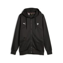 Bluza treningowa męska Puma FERRARI STYLE HDD. Czarne bluzy z kapturem Puma, m, bez wzorów, z dresówki, z kapturem. Za 384.17 zł.