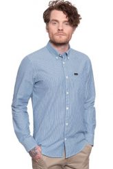 KOSZULA LEE BUTTON DOWN OIL BLUE L880ONMO 112123358. Niebieskie koszule Lee, l, bez wzorów, bez kołnierzyka, bez ramiączek. Za 129.99 zł.