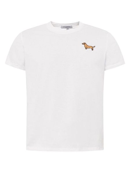 Zwillingsherz Koszulka "Dog Embroidery" w kolorze białym rozmiar: XL. Białe bezrękawniki Zwillingsherz, xl, bez wzorów, z bawełny, bez kołnierzyka, bez ramiączek. Za 175.31 zł.