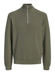 Jack & Jones Sweter w kolorze khaki rozmiar: XL. Brązowe swetry nierozpinane Jack & Jones, xl, bez wzorów, z bawełny, bez kołnierzyka, bez ramiączek. Za 159.95 zł.