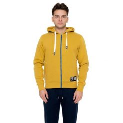Bluza Herren Winter-Kapuzens mit Reißverschluss, Leone 1947 New Era. Żółte bluzy LEONE 1947 APPAREL, bez wzorów, z bawełny, bez kaptura. W wyprzedaży za 176.82 zł.