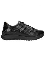 Wojas Skórzane sneakersy w kolorze czarnym rozmiar: 43. Czarne buty sportowe casual Wojas, bez wzorów, bez zapięcia. Za 285.49 zł.