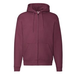 Kurtka Z Kapturem Premium Dla Dorosłych Unisex. Brązowe kurtki Fruit of the Loom, l, bez wzorów, z kapturem. Za 167.99 zł.
