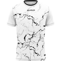 Koszulka sportowa Givova Graphite męska czarno-biała. Białe t-shirty sportowe Givova, bez wzorów, z poliesteru, bez ramiączek, do biegania. Za 159.99 zł.