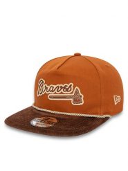 New Era Czapka z daszkiem Cord Golfer Braves 60435053 Brązowy. Brązowe czapki z daszkiem New Era, bez wzorów, z materiału. Za 139.99 zł.