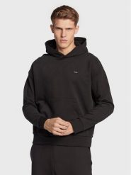 Calvin Klein Bluza K10K110606 Czarny Relaxed Fit. Czarne bluzy CALVIN KLEIN, m, bez wzorów, z bawełny, bez kaptura. Za 519.99 zł.
