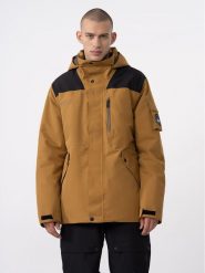 4F Kurtka snowboardowa 4FAW23TTJAM288 Beżowy Regular Fit. Brązowe kurtki narciarskie i snowboardowe 4F, m, bez wzorów, z syntetyku, narciarskie. Za 799.99 zł.